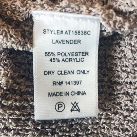 ASTR The Label Lavender Wrap Front Pointelle Knit V-Neck Sweater XL NEW! - Picture 12 of 16